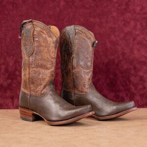 Cody James Men Hall Brown Leather Cowboy Western Mid Boots sz 8